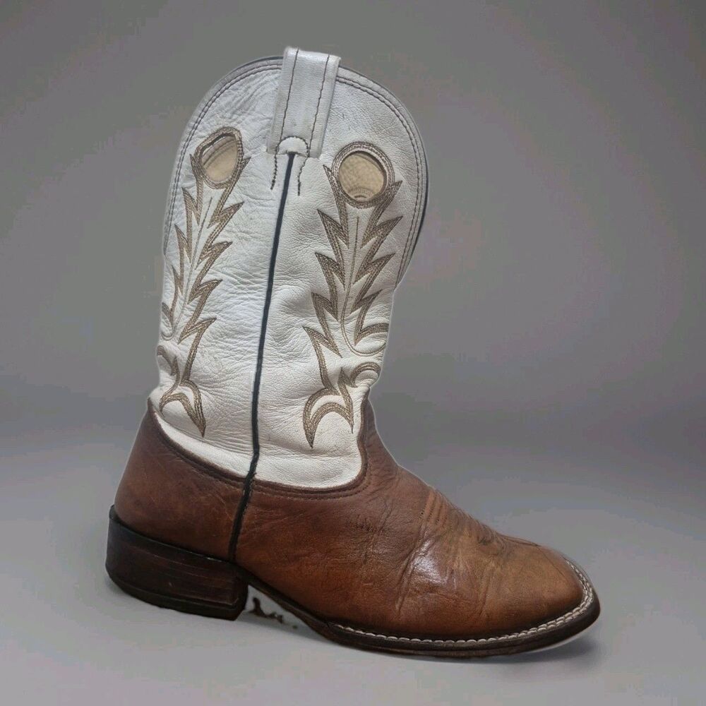 Vintage Larry Mahan Nocona Texas Mens Roper Cowboy Boots 4884 Size 8.5XE USA